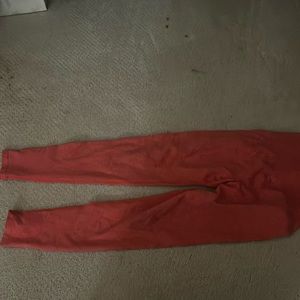 Red leggings